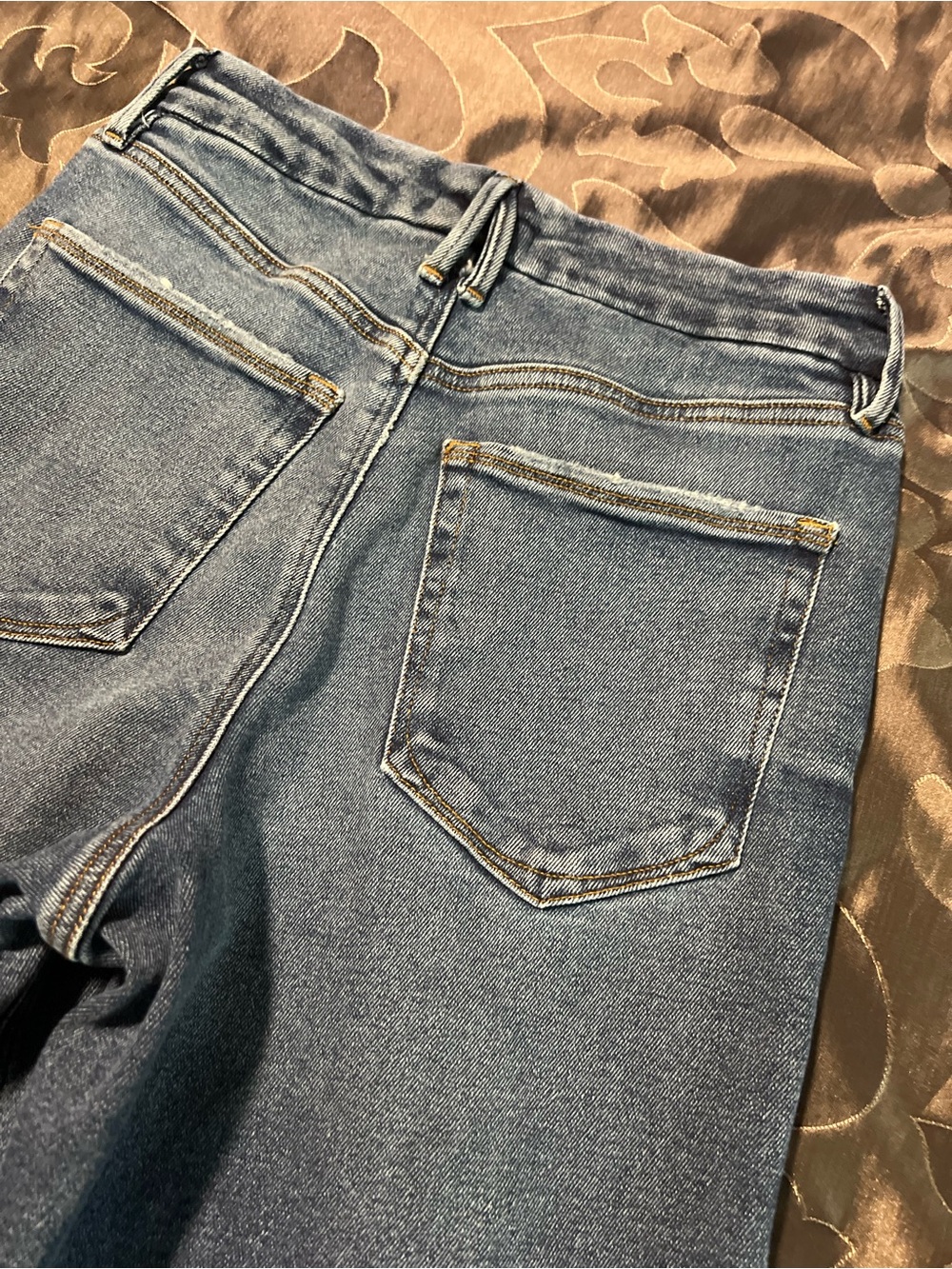 Good American Good Skate Wide Leg High-Rise Blue Women's Jeans Stretch Size 6/28 - Picture 14 of 16